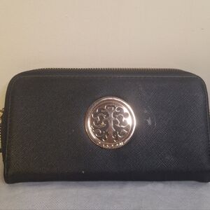 Black Wallet with Gold Logo 8" X 4.5"